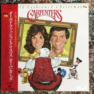 Carpenters An Old - Fashioned Christmas A&m Amp - 28109 Japan 1984 Orig Obi Vinyl Ex