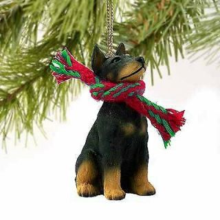 Conversation Concepts Doberman Pinscher Miniature Dog Ornament - Black & Tan