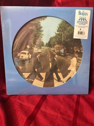 The Beatles Abbey Road 12 " Lp Vinyl Picture Disc Anniversary Lennon