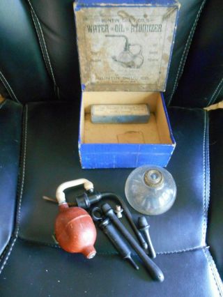 Vintage Buntin Drug Co. ,  Terre Haute,  In With Box Water Oil Atomizer