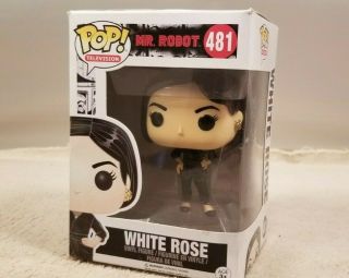 Pop Animation Mr Robot 481 White Rose Collectible 3
