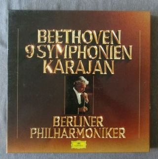 C881 Beethoven Complete 9 Symphonies Karajan Bpo 8 Lp Dg 2740 172 Stereo