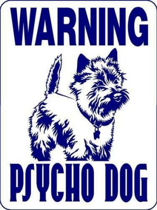 800 Cairn Terrier Aluminum Dog Signs 9 X 12 Idem