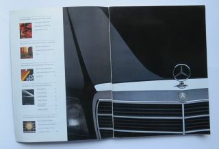 1989 Mercedes Benz S Class Deluxe Brochure 300 420 560 Vintage