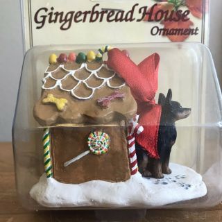 Miniature Pinscher Christmas Ornament Gingerbread Dog Min Pin Doberman