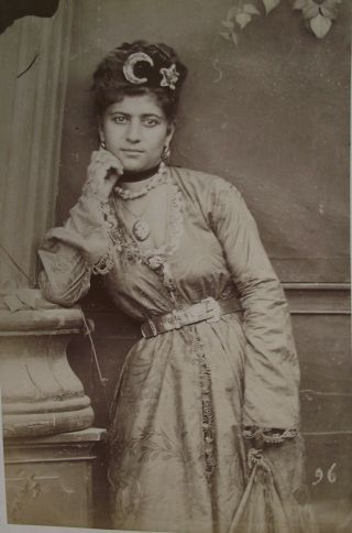 Tancrede Dumas Albumen Photograph 1875 Turkish Woman & Egyptian Lady