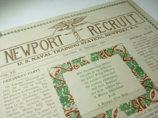 Newport Recruit 1935 Newsletter U.  S.  Navy Naval Training Station Rhode Island