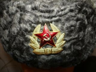 USSR Soviet army ushanka hat KGB honor guard at the Lenin mausoleum 1981 Karakul 3