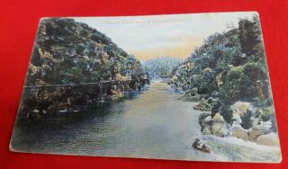 Old Postcard Of Cataract Gorge Launceston Tasmania Australia