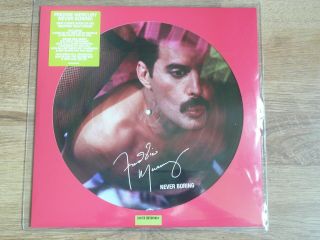 Freddie Mercury Never Boring Pic Disc - Mega - Rare Mispress Unnumbered Queen