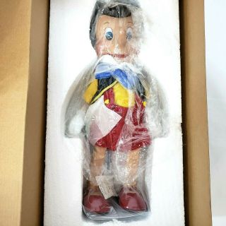 Rare Disney 65th Anniversary Pinocchio 12 " Porcelain Doll Signed By Dickie Jones