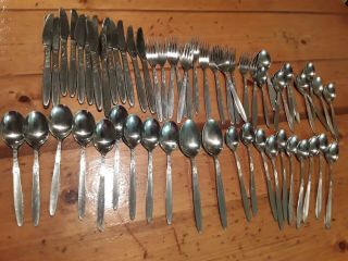 Amefa Stainless Steelfree Fork Flat Ware Tulip Time 62 Set Holland