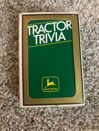 Vintage John Deere Trivia Playing Cards -