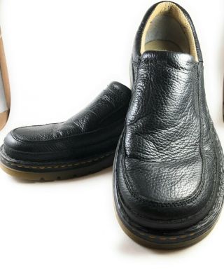 Dr.  Doc Martens Black Leather Slip On Casual Loafers Shoes 11198 Men 10m / Eu 43