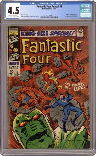 Fantastic Four Annual 6 Cgc 4.  5 1968 2043315013