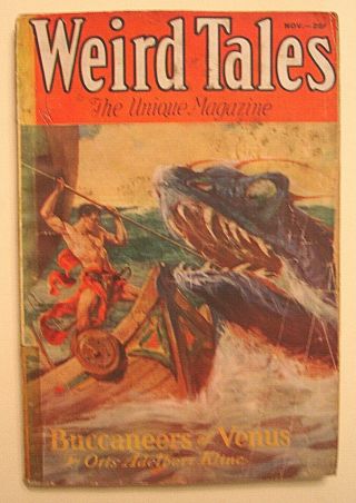 Weird Tales Nov.  1932 - R.  E.  Howard,  Seabury Quinn,  Clark Ashton Smith.  O.  A.  Kline