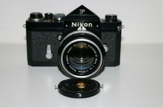 Vintage NIKON F camera.  Low Serial No.  w/ 2 NIKKOR Lenses, 2