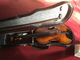 Vintage 3/4 Size Violin With Full History 1954