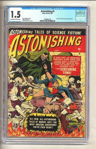 Astonishing 4 (cgc 1.  5) Ow/w Pages; Bill Everett; Atlas Comics; 1951 (c 25954)