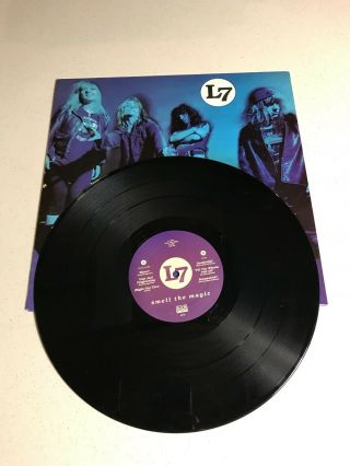 L7 Smell The Magic Lp Vinyl Sub Pop Records 1990