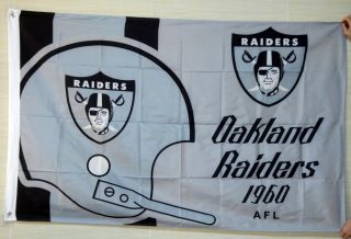 Oakland Raiders 1960 Afl Flag 3x5ft Banner Us
