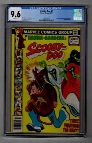 Scooby Doo 1 Cgc 9.  6 Nm,  Marvel Comics Dynomutt White Pages