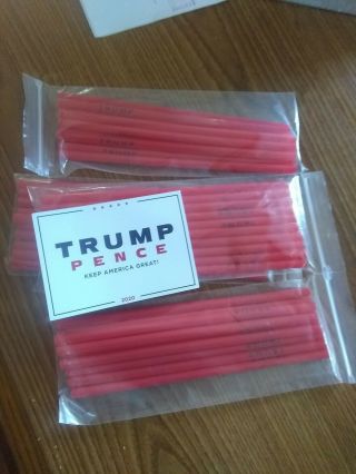 Official Trump Maga Reusable Straws - Pack Of (5) - In Hand,