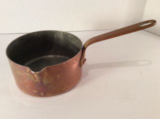 French Copper Pot Sauce Pan Made In France 5 Inch