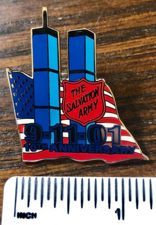 Salvation Army 9 - 11 10th Anniversary Pin