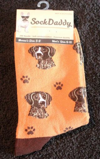 German Shorthaired Pointer Dog Breed Lightweight Stretch Cotton Adult Socks
