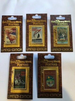 Walt Disney World Attraction Posters 2012 - 5 Le 1000 Pins