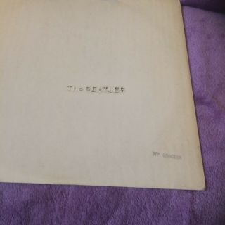 The Beatles Vinyl Lp White Album,  U.  K.  No 0006698.  Low Num.  1968.  V.  G Plus