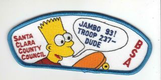 Csp Jsp Santa Clara County 1993 Bart Simpson Troop 237 Blue