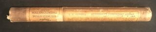 1939 Taylor Etched - Stem Thermometer Binoc 0 - 220f W/ Tube,  Ppwk 5 1/2 "