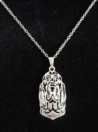 Bloodhound Dog Necklace Pendant 18 "