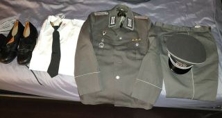 1970s Complete East German Army Stasi Officers Uniform