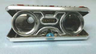 Vintage Zenith Sport Glass 2.  5x Folding Opera Glasses Binoculars Made In Japan