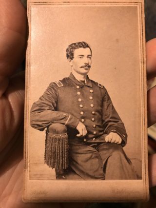 Mathew Brady Civil War Soldier Cdv Tuttle From Boston