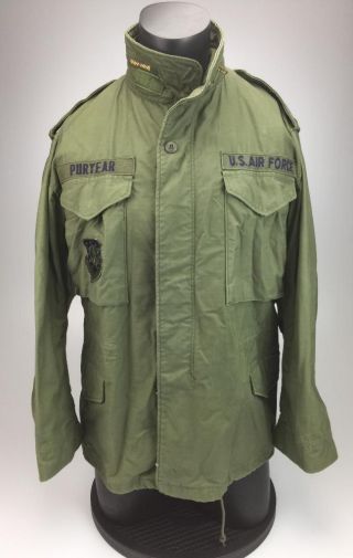 M65 Cold Weather Field Coat Us Air Force Space Command Medium Short 1979