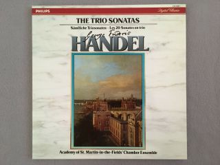 F771 Handel The Trio Sonatas Chamber Ensemble 4lp Philips 412 439 - 1 Digital St