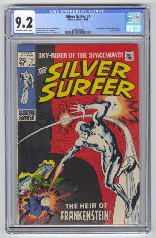 Silver Surfer 7 Cgc 9.  2 Marvel Comic Key Last Tales Of The Watcher