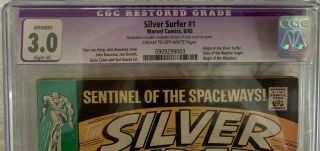 Silver Surfer 1 (1968) CGC 3.  0 Lee - Buscema - Sinnott : Origin of Watcher MCU 3