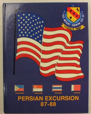 Uss Mount Vernon (lsd - 39) 1987 1988 Persian Excursion Cruise Book