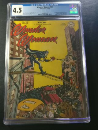 1948 Dc Wonder Woman 29 Cgc 4.  5 1st Appearance Of Minister Blizzard