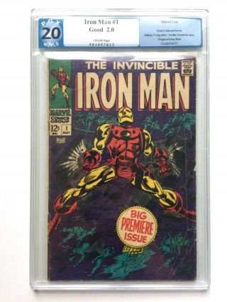 The Invincible Iron Man 1 (marvel Comics 1968) Pgx 2.  0,  Origin Iron Man Retold