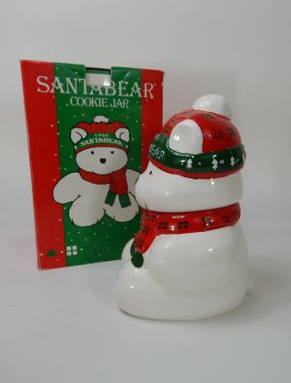 1986 Santa Bear Cookie Jar Dayton Hudson 2