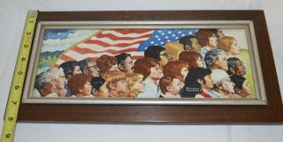 Norman Rockwell America,  Limited Edition Porcelain Tile Plaque,  1979 2
