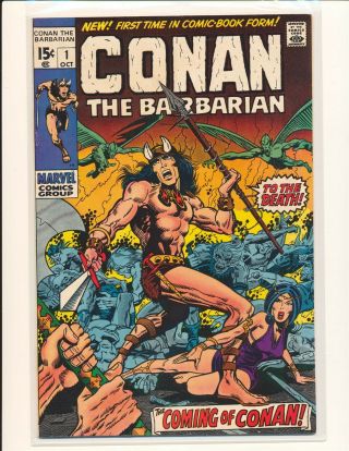 Conan The Barbarian 1 - 1st King Kull Cameo Fine/vf Cond.  Small Tape Pull B/c