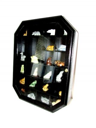 Curio Cabinet W/glass Door Wall Hanging/tabletop/ Collectibles Miniatures