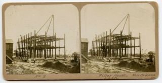 Filter House American Sugar Refining Co Orleans Louisiana Stereoview